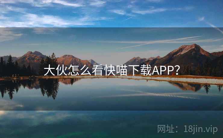 大伙怎么看快喵下载APP？
